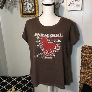 Farm Girl casual short sleeve tshirt